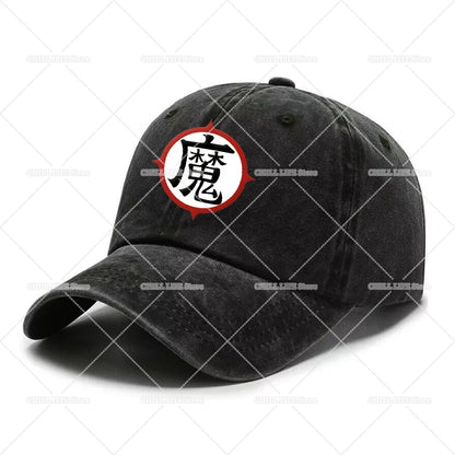 Anime Dragons Ball Men Washed Baseball Cap Son Goku Adults Retro Peaked Cap Outdoor Sport Hip-hop Dad Hat Unisex Mesh Sunhat