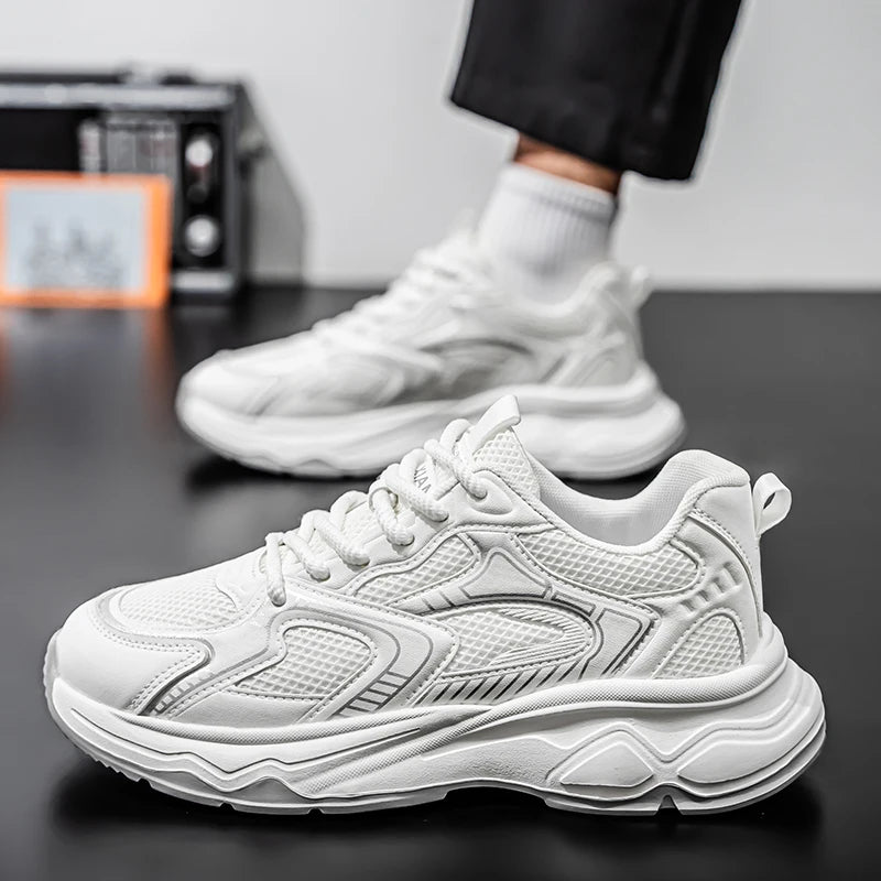 Baskets décontractées pour hommes, printemps-été, semelle souple, antidérapantes, respirantes, chaussures de course en plein air, chaussures de sport Joker pour jeunes