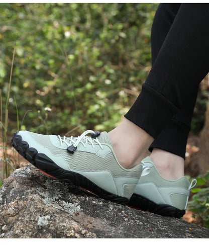 Męskie buty turystyczne typu „barefoot” – oddychające buty sportowe do aktywności na świeżym powietrzu, buty wspinaczkowe, buty trekkingowe, antypoślizgowe, wygodne, męskie buty codzienne do biegania