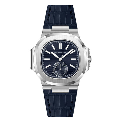 Specht & Söhne New Classic 40.8MM Ultrathin Watch For Men Japan VH60 Movt Sapphire Crystal 5980 Sports Wristwatch 50M Waterproof