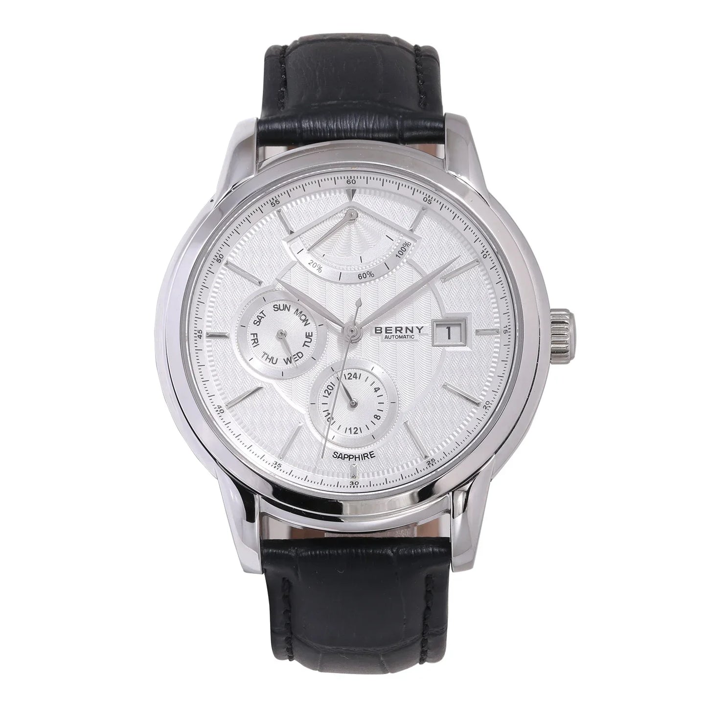 BERNY Luxury Automatic Mechanical Watch for Men Calendar Sapphire MIYOTA 9110 Dress Business Wristwatch High-end Men's Watches