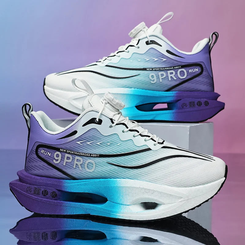 New men's and women's running shoes breathable racing sports shoes carbon cushioning lightweight men's jogging training shoes