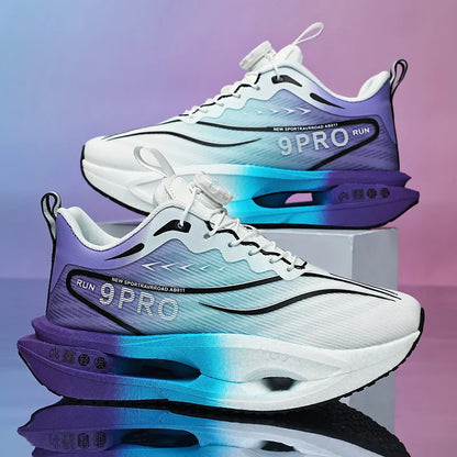 New men's and women's running shoes breathable racing sports shoes carbon cushioning lightweight men's jogging training shoes