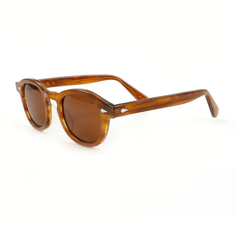 Polarized Sunglasses Men Sun Glasses Woman Johnny Depp Lemtosh Luxury Brand Vintage Acetate Frame Goggles