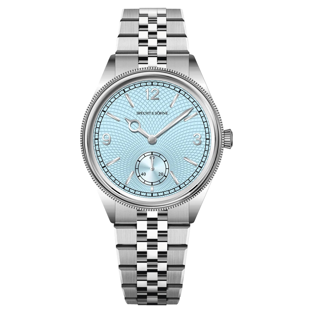 New Specht & Söhne 1908 Classic Men's Watches Mechanical Watch Genuine Leather Stainless Steel Business Wristwatch Waterproof