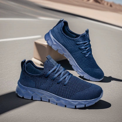 Zapatillas deportivas para hombre de malla ligeras; zapatos planos informales para mujer; zapatillas deportivas de running para hombre; zapatillas de tenis blandas y transpirables; zapatillas deportivas para hombre.