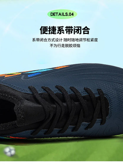 Casual Comfortable Men Sports Shoes Soccer Shoes Men Anti-slip Outdoor Grass Training Breathable Lace-up Football Boots