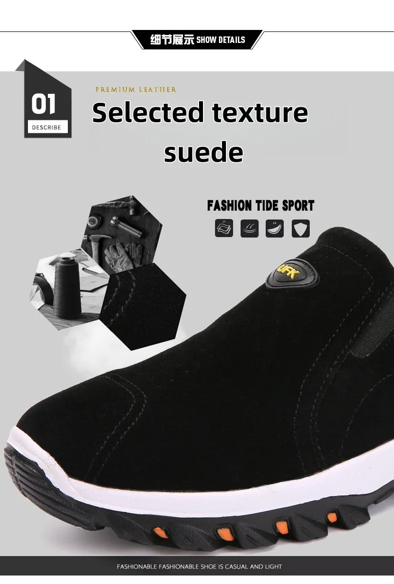 Sapatos desportivos casuais para homem, para caminhadas ao ar livre, acampamento, corrida leve e jogging, mocassins antiderrapantes, sapatos de caminhada, tamanhos grandes 38-50