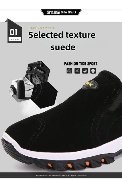 Sapatos desportivos casuais para homem, para caminhadas ao ar livre, acampamento, corrida leve e jogging, mocassins antiderrapantes, sapatos de caminhada, tamanhos grandes 38-50