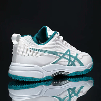 Herren Damen Badmintonschuhe Tischtennisschuhe für Volleyball Handball Sport-Sneaker rutschfest aus Mesh atmungsaktiv für das Training auf dem Spielfeld
