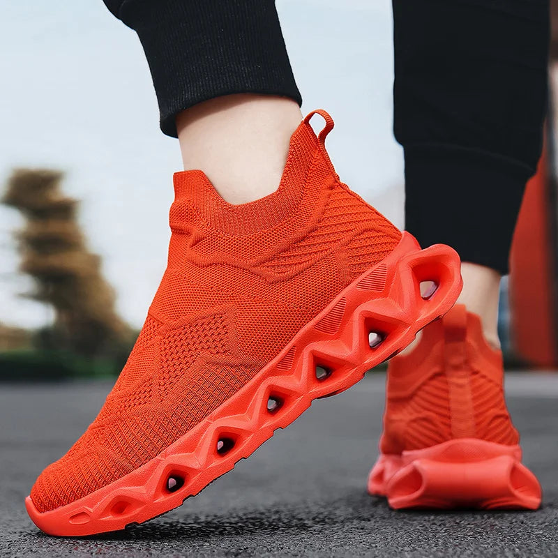 Heren sportschoenen Ultralichte modieuze instapschoenen voor dagelijks wandelen en joggen in de buitenlucht Ademende mesh Comfortabele casual schoenen voor heren