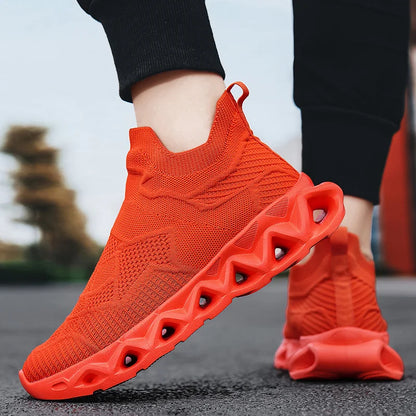 Heren sportschoenen Ultralichte modieuze instapschoenen voor dagelijks wandelen en joggen in de buitenlucht Ademende mesh Comfortabele casual schoenen voor heren