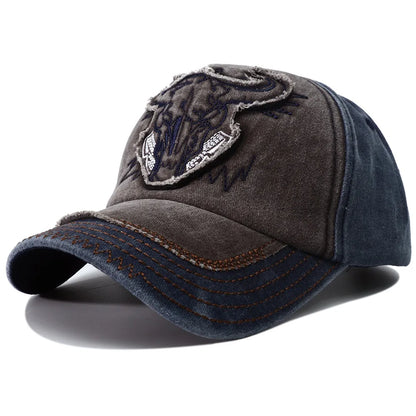 2026 New Hip Hop Vintage Washed Denim Baseball Cap Casquette Homme Bull Head Embroidery Y2k Snapback Dad Hats for Women Men