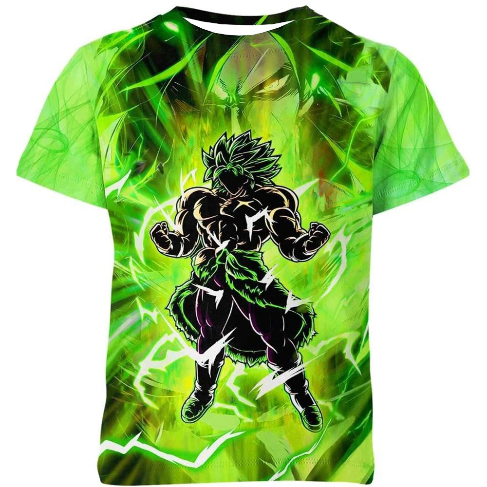 Letní tričko Dragon Ball – dětská trička s motivy anime postav, Goku Super Saiyan – trička pro chlapce, dětská trička s krátkým rukávem, Y2K