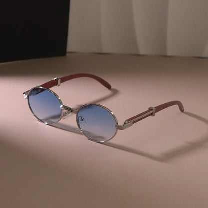 Casual Oval Round Sunglasses Women Men Sun Glasses Female Mirror Colors Designer Brand Fashion Luxurious Gradient Eyewear