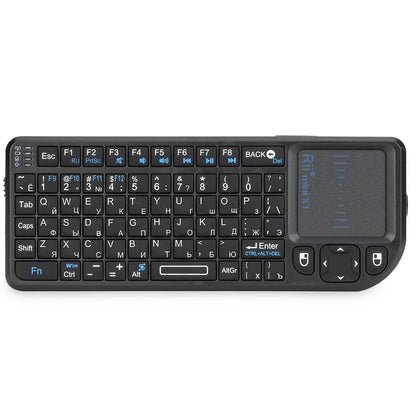Original Rii X1 2.4GHz Mini-Wireless-Tastatur Englisch/RU/ES/FR mit Touchpad für Android TV Box/PC/Laptop