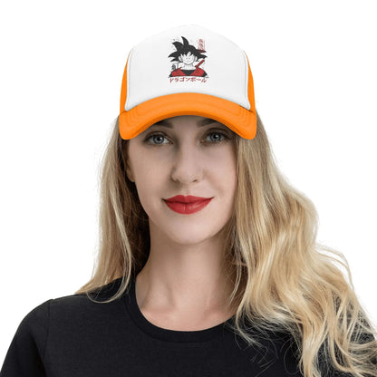 Japanese Goku Dragon Ball Z Mesh Baseball Cap Unisex Fashion Sun Hats  Hats Snapback Caps Fishing Hat Winter Trucker Caps