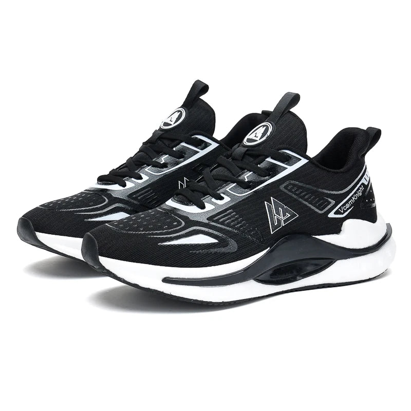 Chaussures de course légères et respirantes pour hommes, baskets à absorption des chocs Popcorn, chaussures de sport d'extérieur flexibles et antidérapantes, été automne