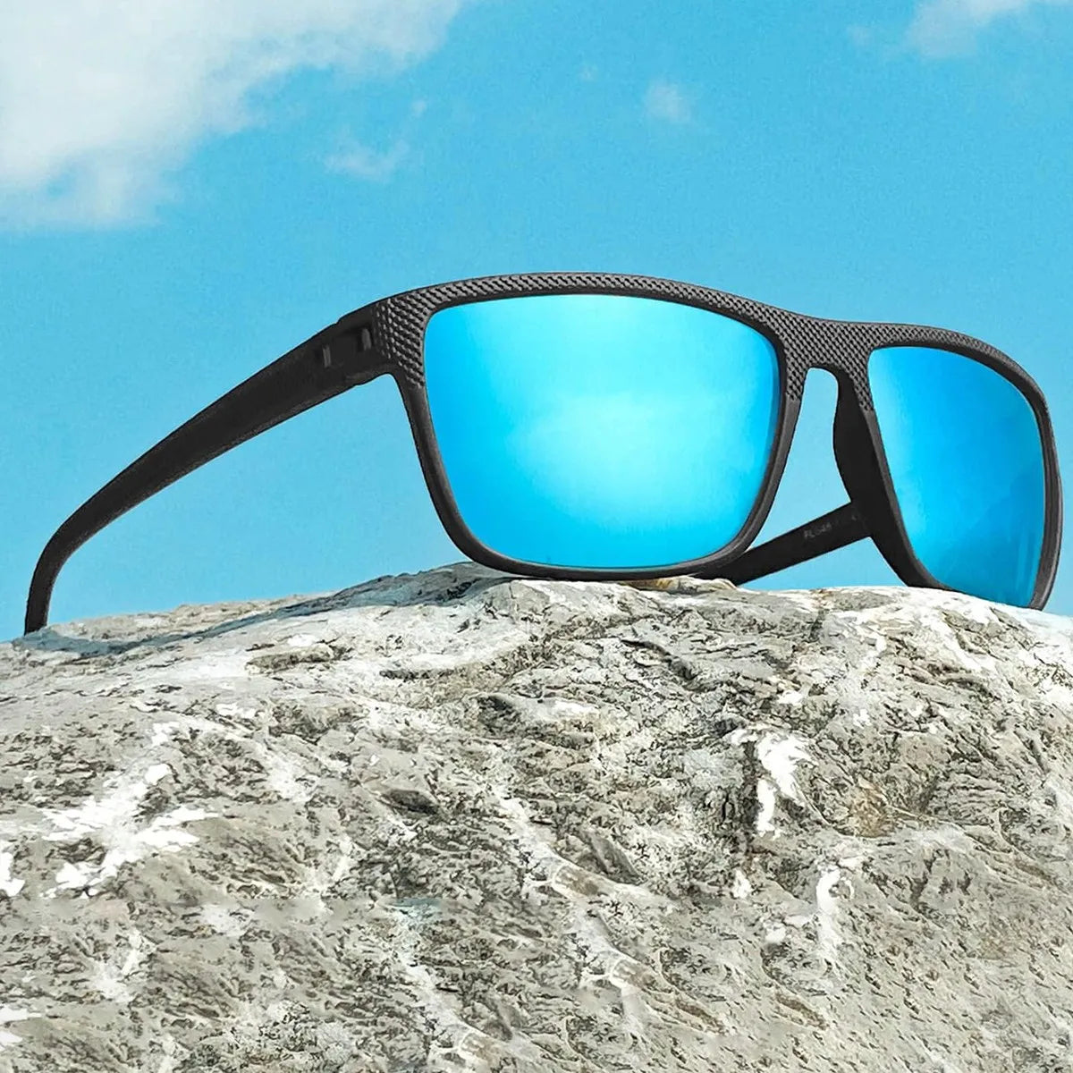 CRIXALIS Vintage Square Polarized Sunglasses for Men Women Retro Trendy Sun Glasses Male Driving Fishing Mirror Shades UV400