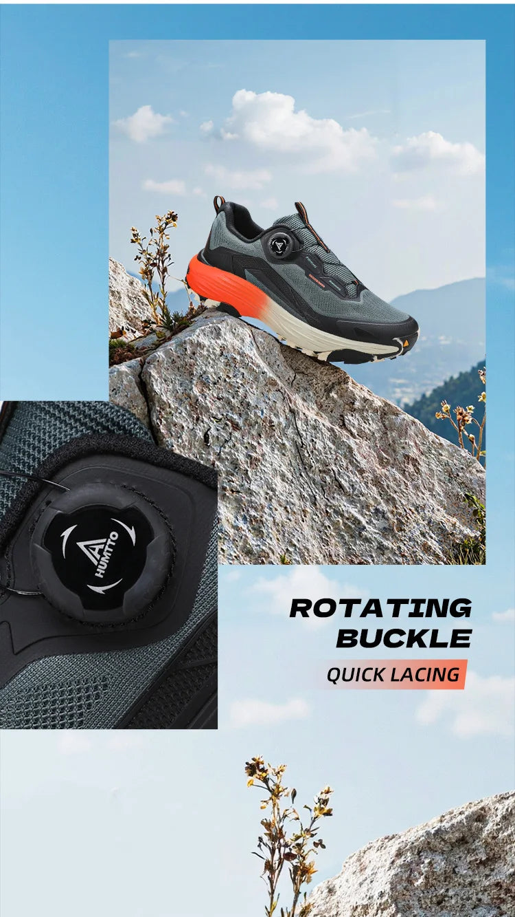 HUMTTO Men Breathable Hiking Sneakers Non-slip Casual Running Shoes Man Outdoor Climbing Sneaker Men's Designers Trekking Boots