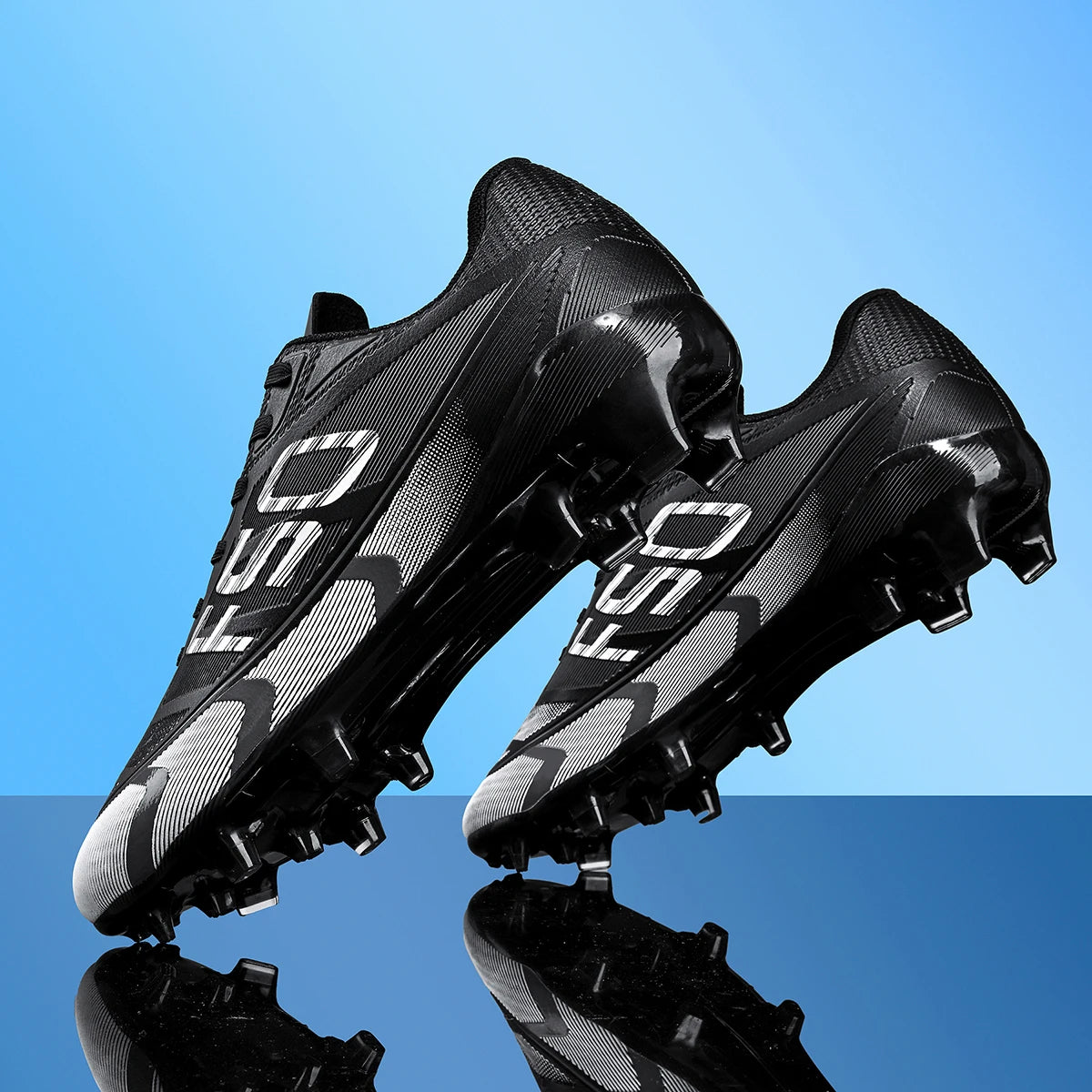 Chaussures de football pour hommes, crampons AG FG pour terrains durs, amortissement des chocs, confort, résistance à l'usure, idéales pour les matchs sur gazon naturel.