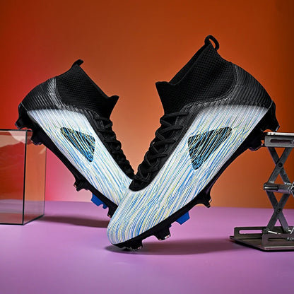Nouvelles chaussures de football professionnelles pour hommes, chaussures de football antidérapantes, unisexes, respirantes, chaussures de futsal, nouvelles chaussures à crampons, livraison directe, ultralégères