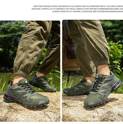 Men's Hiking Shoes Waterproof All-Terrain Outdoor Sneakers Non-Slip for Trekking Camping Tactical Training  Outdoor Cycling