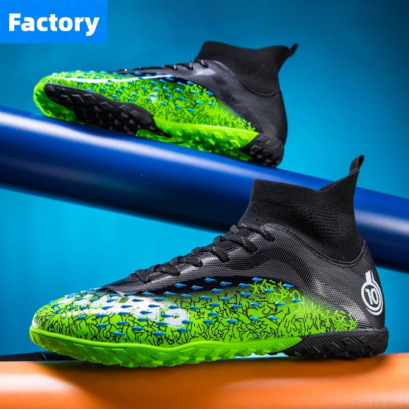 Men Professional Football Shoes Society Cleats Soccer Shoes Original Indoor Football Field Boots Grass Training TF/FG Sneaker