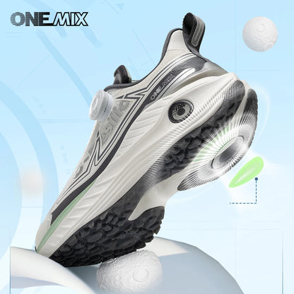 ONEMIX Sapatos Desportivos Casuais de Outono-Inverno para Viagens, Sapatos de Caminhada ao Ar Livre para Homem, Sapatos Leves e Antiderrapantes, Sapatos de Trekking para Homem