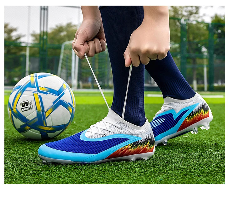 Chaussures de football pour homme, crampons, chaussures de football professionnelles pour femme, entraînement en extérieur, résistantes, pour terrain ferme, légères, rugby pour adulte