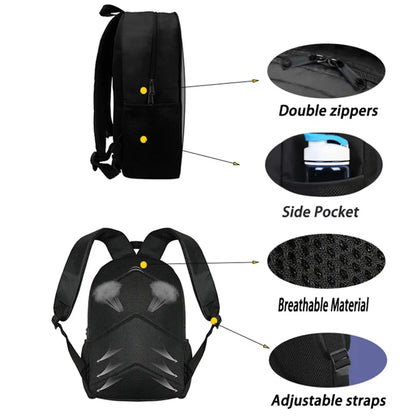 Fortnite Cartoon 3pcs Backpack Set for Boys Girls Unisex Including School Bag Lunch Bag Pencil Case Suitable for ages 5-8