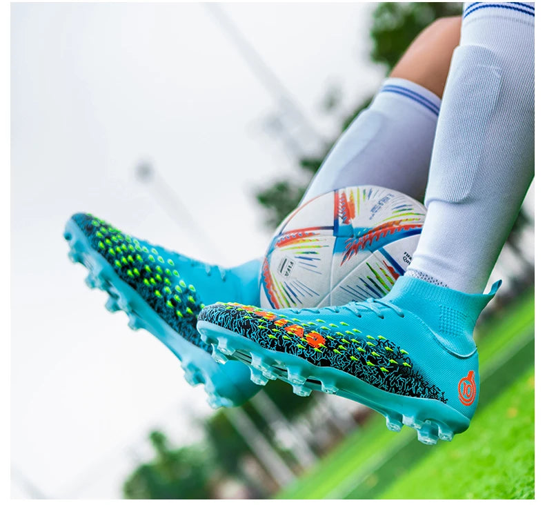 Men Professional Football Shoes Society Cleats Soccer Shoes Original Indoor Football Field Boots Grass Training TF/FG Sneaker