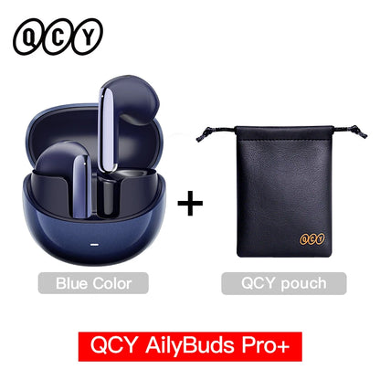 QCY HT10 AilyBuds Pro+ ANC Wireless Earbuds – Hi-Res LDAC Bluetooth 5.3 Earbuds, 6 Mic AI HD Call, Adaptive Noise Cancelling TWS Earphones with Multipoint Connection