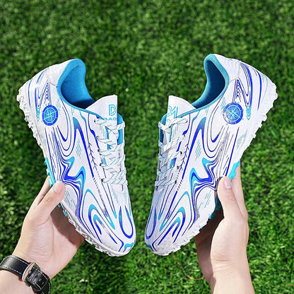 Kids Youth Soccer Cleats Football Shoes Men Non-Slip Breathable Lightweight Training Sneakers Boys Children Football Match Boots