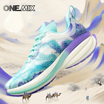 ONEMIX Pantofi sport chinezești Pantofi de alergare noi pentru bărbați, cu amortizare, antiderapant, respirabili, ușori, pentru exterior, pantofi sport pentru femei