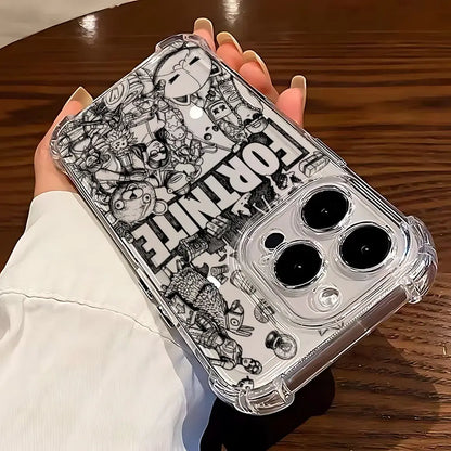 Game Fortnite Phone Case For Samsung Galaxy S26 S25 S24 S23 S22 S21 S20 Edge FE Ultra Plus 4G 5G Anti Fall Clear TPU Cover