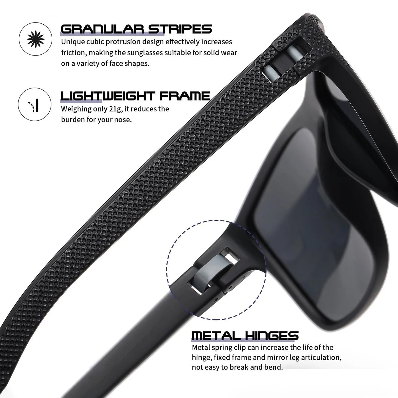 CRIXALIS Vintage Square Polarized Sunglasses for Men Women Retro Trendy Sun Glasses Male Driving Fishing Mirror Shades UV400