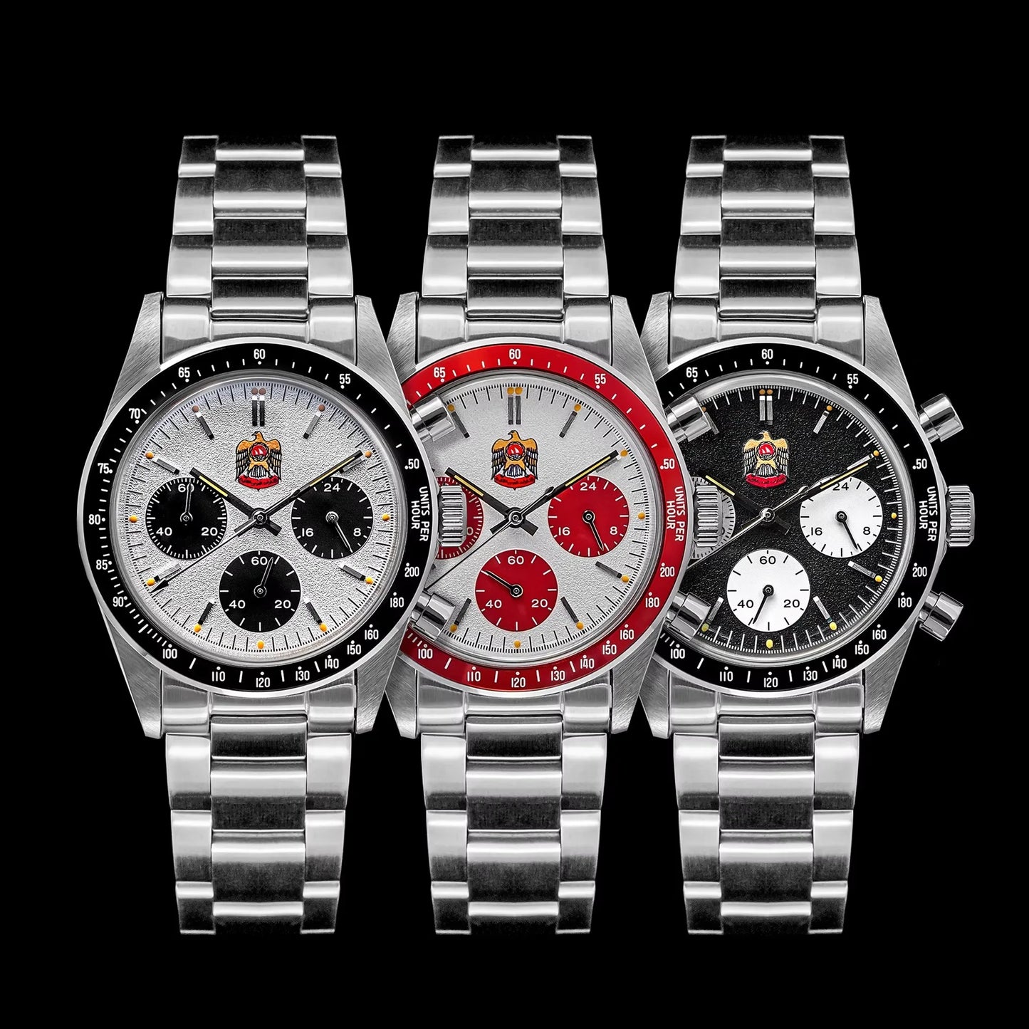 Thorn T010 37mm Quartz Watch VK63 Movement Mens Chronograph Watch Sapphire K9 Glass Luminous Waterproof Fashionable Retro Watch