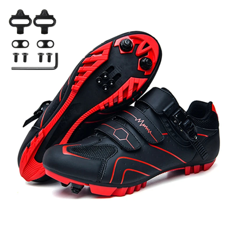 Professionelle selbstsichernde Fahrradschuhe für den Outdoor-Einsatz, MTB-Pedale, Fahrradschuhe, rutschfeste Sneaker, Rennradschuhe, SPD-Cleat-Schuhe