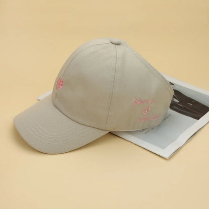 Fashion Kids Baseball Caps for Boys Girls Sun Hat Hollow High Ponytail Caps Children Sunshade Baseball Caps for age 4-12 Years