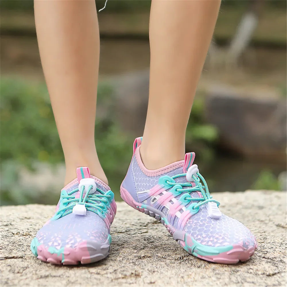 12 Farben Wasserschuhe für Kinder, Sommer, Strand, Five Fingers, Barfuß, Schwimmen, Aqua-Schuhe, schnell trocknend, Meer, Fluss, Kindersneaker