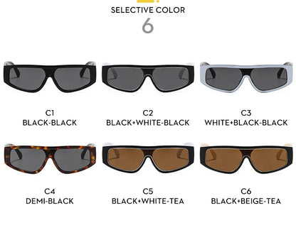 Vintage Oval Sunglasses Women Luxury Brand Designer Cat Eye Sun Glasses Retro Black White Glasses Ladies Goggle UV400 Eyewear
