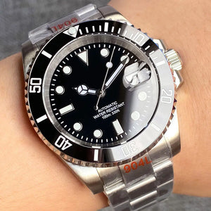 200 m wasserdichte Miyota 8215 Automatikuhr für Herren, Taucheruhr, 40 mm, mechanisches Uhrwerk, Leuchtzeiger, Jubilee-Armband, Glide-Lock-Schließe