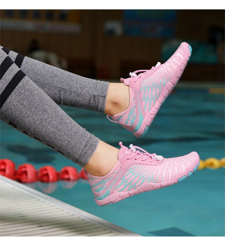Men Water Shoes Women Beach Barefoot Aqua Shoes Quick Dry Swimming Wading Sports Sneakers Upstream Boating Fishing Surf Sneakers