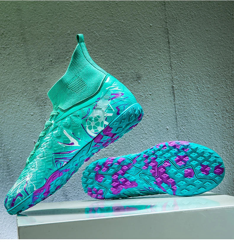 Sapatilhas de futebol profissional para homem, sapatilhas com pitões, sapatilhas de futebol originais, botas para campo de futebol de interior, treino em relva, TF/FG, ténis
