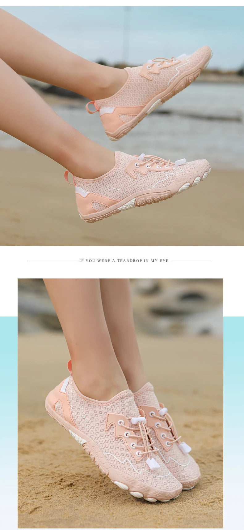 Sapatos para caminhar na água sem sapatos - Homem e Mulher - Sapatos de praia em malha de secagem rápida - Sapatos antiderrapantes para atividades ao ar livre - Sapatos unissexo para desportos aquáticos