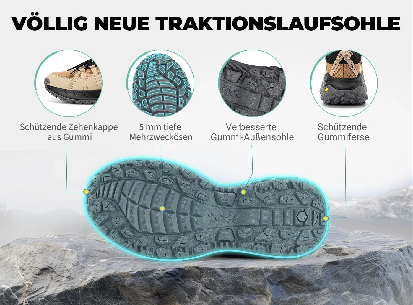 FitVille Wide Slip On Shoes For Men Walking Hiking Shoe Outdoor Trekking Loafer Arch Support Slip Resistant  Wide Toe Box