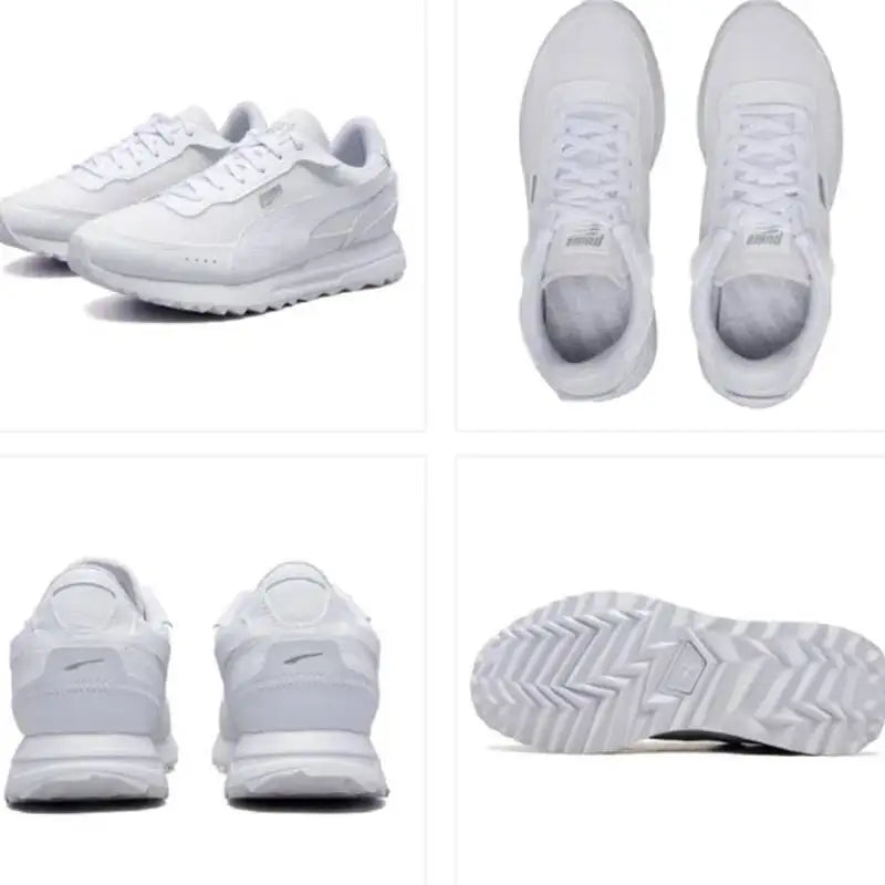 Nouvelles baskets unisexes PUMA Road Rider 2026 avec ensemble de chaussettes, chaussures décontractées confortables et amortissantes, blanc noir 397432-05/947630-04