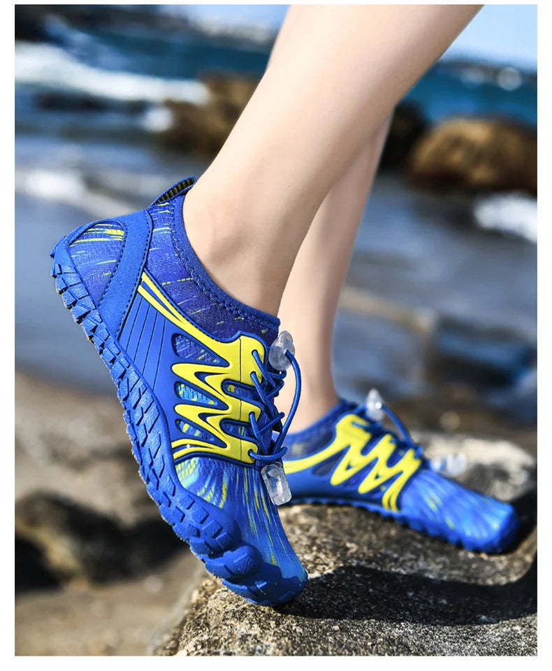 Vattenskor för barn, snabbtorkande strandskor, vattenskor för pojkar och flickor, barfota-sportskor, vadningsskor, sneakers för barn, dykning, fiske, surf-sandaler