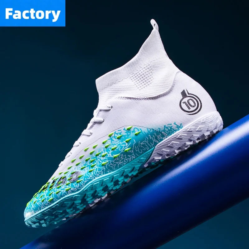 Men Professional Football Shoes Society Cleats Soccer Shoes Original Indoor Football Field Boots Grass Training TF/FG Sneaker